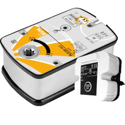 Электропривод BVM BLE230-15-T для дымовых клапанов с термодатчиком