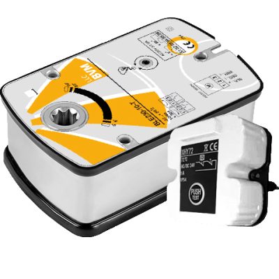 Электропривод BVM BLE230-10-T для дымовых клапанов с термодатчиком