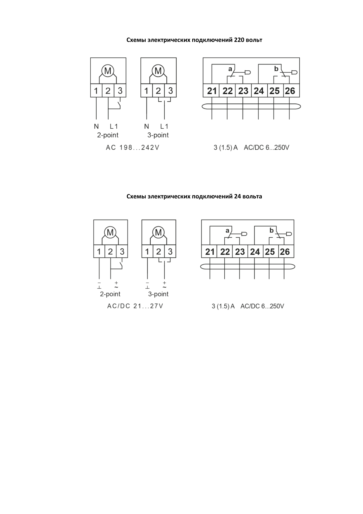 Клапан шаровой трёхходовой с электроприводом SPUTNIK AR230/24 K3 DN50, 230 В