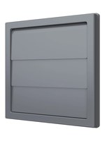 Выход стенной КФ фланец D100 жалюзи 150x150 ASA серый ERA