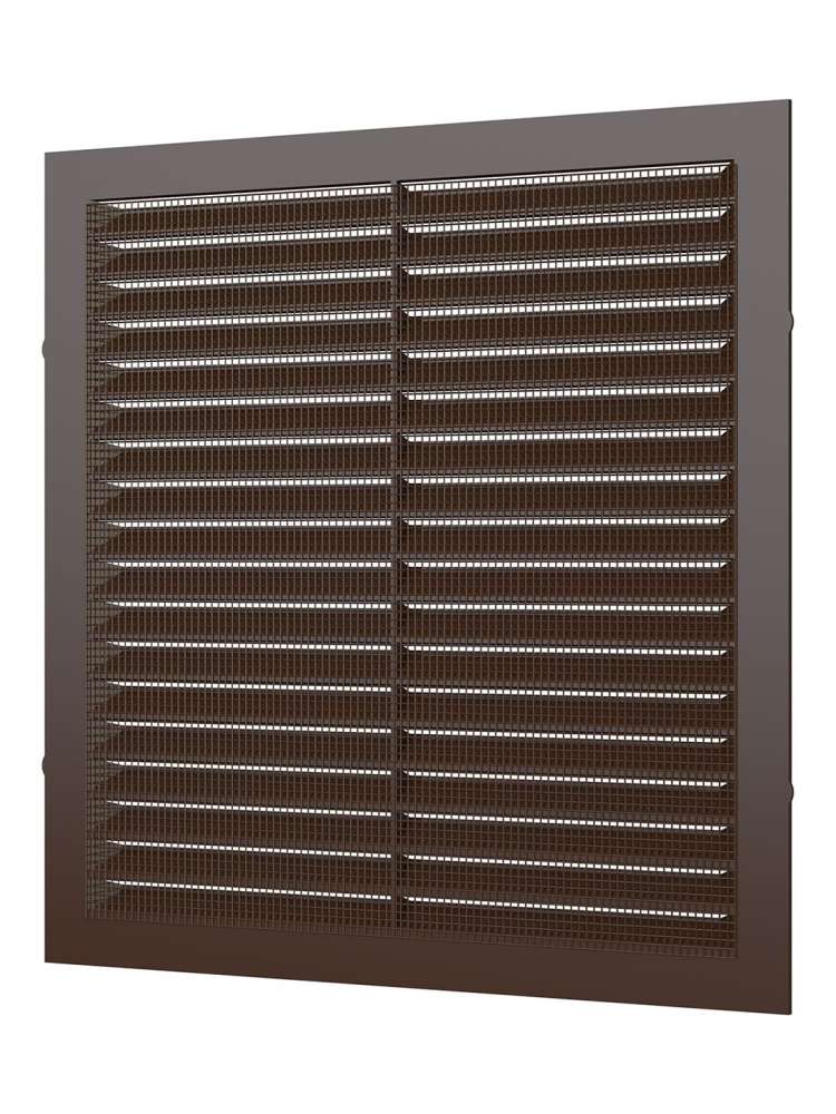 Решетка вентиляционная С сетка 194х194 пластик Brown ERA